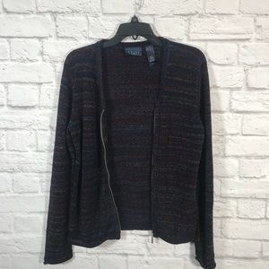 Crazy Horse Zip Up Sweater